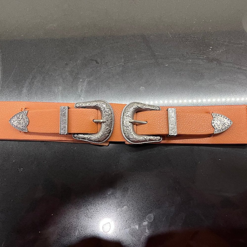 Western Double Buckle Belt - NWT